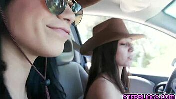 Gianna Gem and Savannah Sixx effortlessly seduce a guy to share his thick smoked sausage