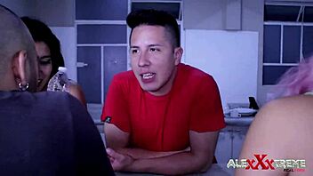 Alexxxtreme invites neighbors for orgy!