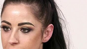 the spicy sex kitten gets a facial and swallows all the cum in this pov scene