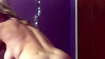 Hot blonde teen dances and strips