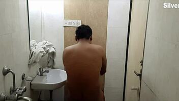 Indian girl unaware of hidden camera as boyfriend pleasures her