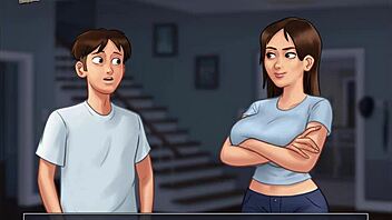 Summertime Saga 191 si svela con tette grosse in azione cartoon fai-da-te