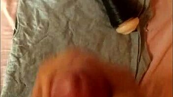 Young boy masturbates alone