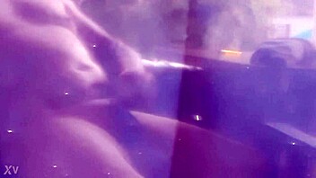 Chubby gay guy masturbates in panties.