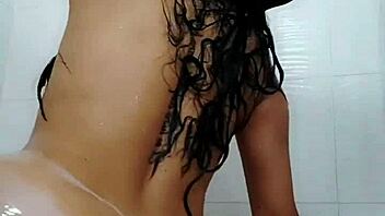 vanessa latina masturbates in the bathroom