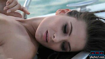 Sexy Brunette Models Strip Fully Naked for Playboy Show