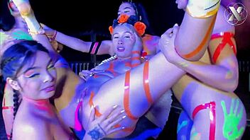 Blonde gets a non-stop pussy licking reaching orgasm