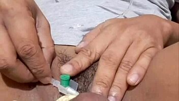 Amateur gay from Myanmar gets saline injection