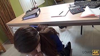 Milf With Big Tits Has Sex For Cash In Office Casting