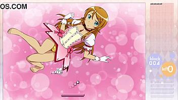 Kousaka Kirino Strip Arkanoid Gameplay With Clothes Ripped