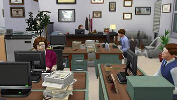 Boss shows porn to everyone at work in office parody