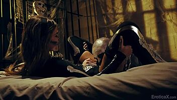 Sexy zombie halloween surprise