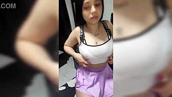 Raw train action with natural tits and anal penetration