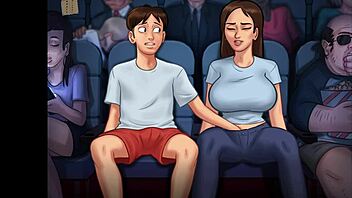 Summertime Saga 191 se desfășoară cu sâni mari în acțiune cartoon homemade