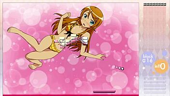 Kousaka Kirino Strip Arkanoid Gameplay With Clothes Ripped