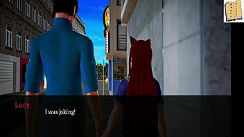 I enjoy my new family with teen redhead in hentai