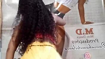 latina and ebony teens dance in ass war 2