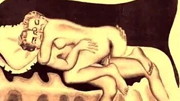 Vintage erotic animation