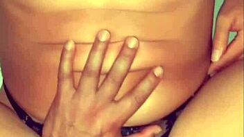 Want to see horny amateur in lingerie orgasm?