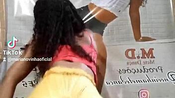 latina and ebony teens dance in ass war 2