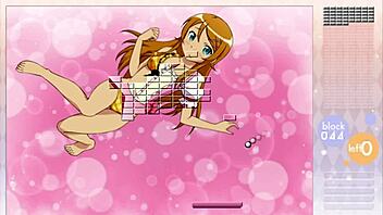 Kousaka Kirino Strip Arkanoid Gameplay With Clothes Ripped