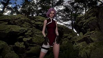 sakura, show us that shinobi dance in the forest now