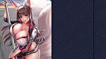 Ep1 racer girl Mikami teases in kinky anime 😏