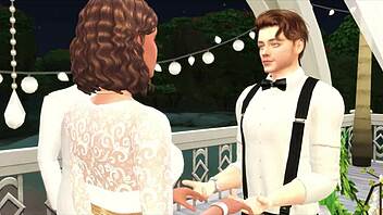 Harry's wild wedding night in 3D hentai preview