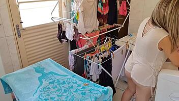 I showed my natural tits and pussy