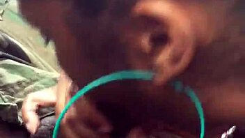 Exciting car scene with cumshot