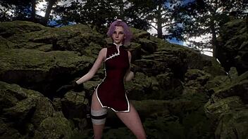 sakura, show us that shinobi dance in the forest now