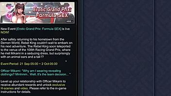 Ep1 racer girl Mikami teases in kinky anime 😏