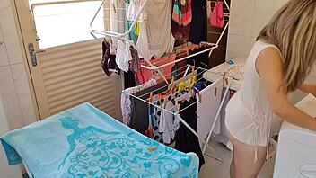 I showed my natural tits and pussy