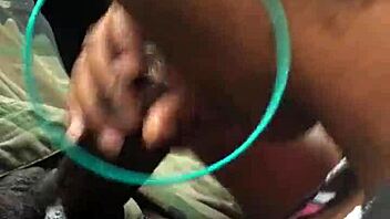 Exciting car scene with cumshot