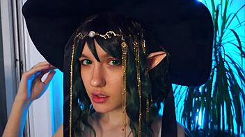 Lustful elf witchy Sunako Kirishiki found you in forest POV.