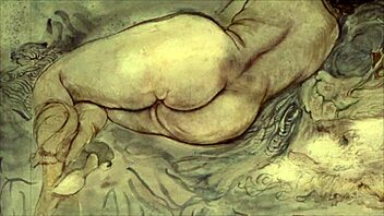 wow, check out this vintage erotic cartoon art from retro times!