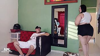 seducing my stepdaughter's boyfriend while cleaning the house feels so naughty