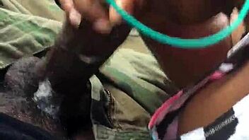 Exciting car scene with cumshot