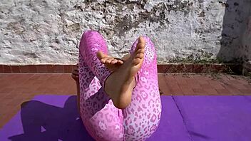 Ever tried yoga with a latina milf? Her cowgirl moves and countdown will blow your mind.