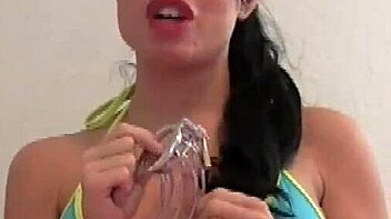 I Will Stuff Your Useless Cock In A Cage For Femdom Bondage Masturbation