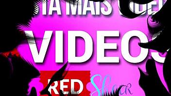 Redhead teen shows tits and pussy in sheer lingerie for fun