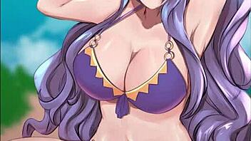 Camilla's seductive showcase in Nintendo's Fire Emblem: Purple's tantalizing hentai collection