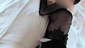 Asian Maid Cosplay Photoshoot In Sheer Costume