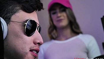 Seductive stepsis indulges in hardcore gaming and intense sex