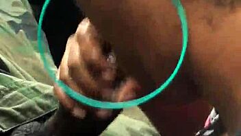 Exciting car scene with cumshot