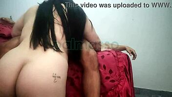 My friend's wife, whore with natural tits, bent over for doggystyle fucking