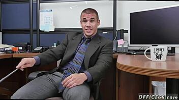 hardcore gay manager is a tough stud to please