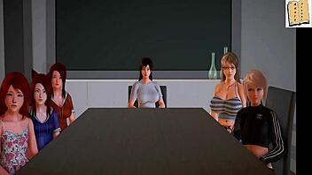 Teen in new family hentai adventure