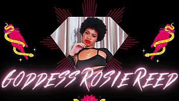 goddess rosie reed in leather boots for domination