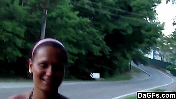 This saucy teen loves outdoor sex play